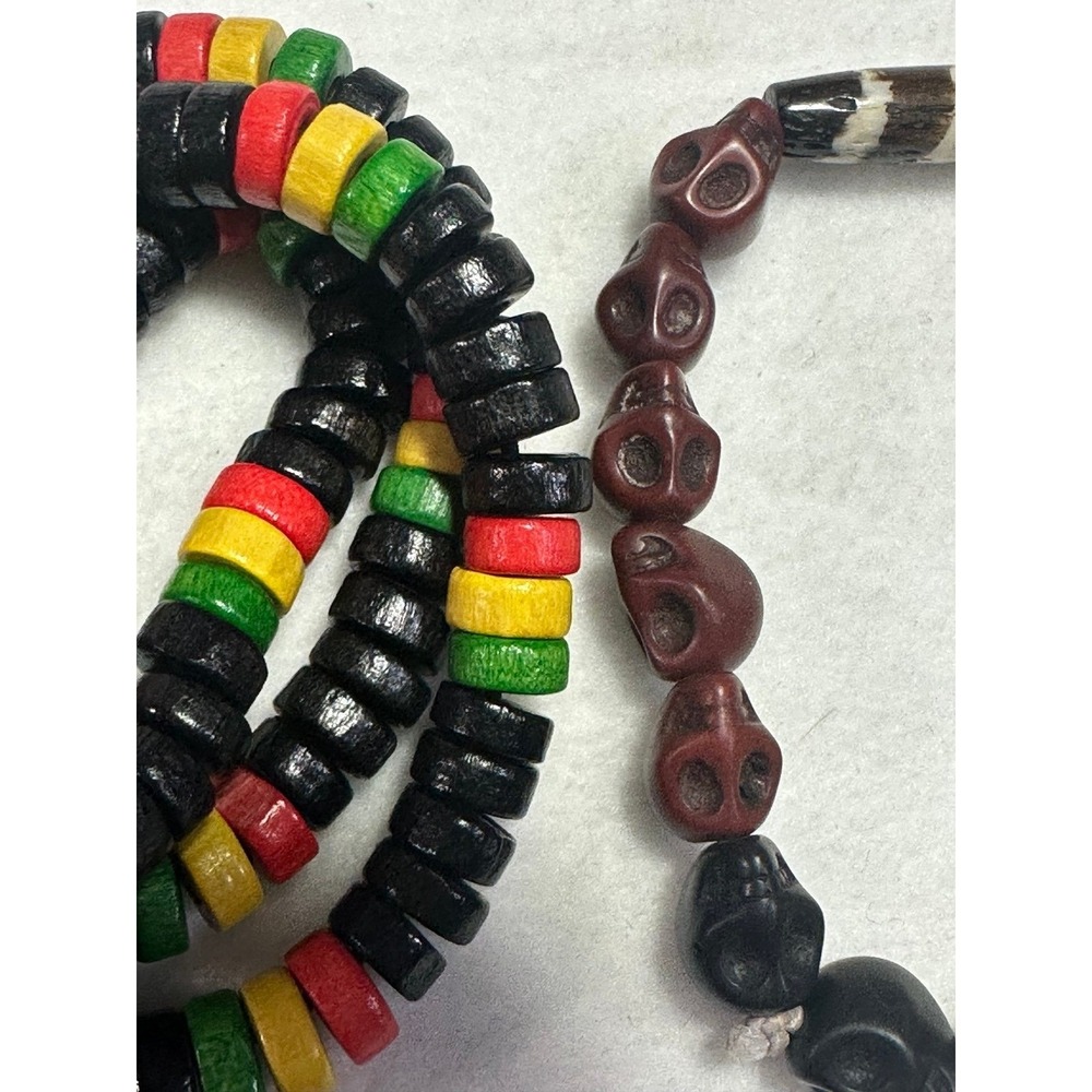 Bracelets Bundle. Reggae Rasta & Skulls.! - Picture 3 of 4